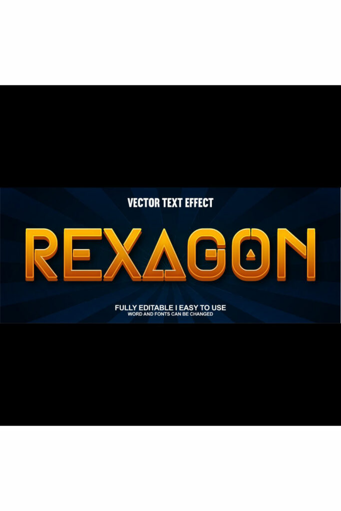 Fully Editable Vector 3D Text Effect - MasterBundles