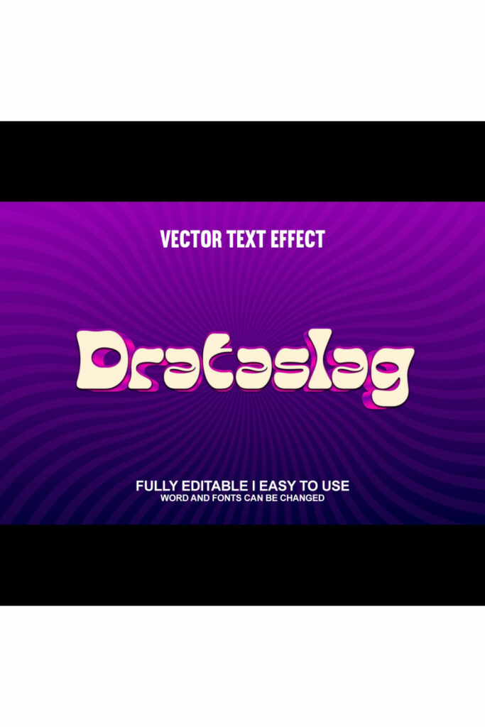 Fully Editable Vector 3D Text Effect - MasterBundles