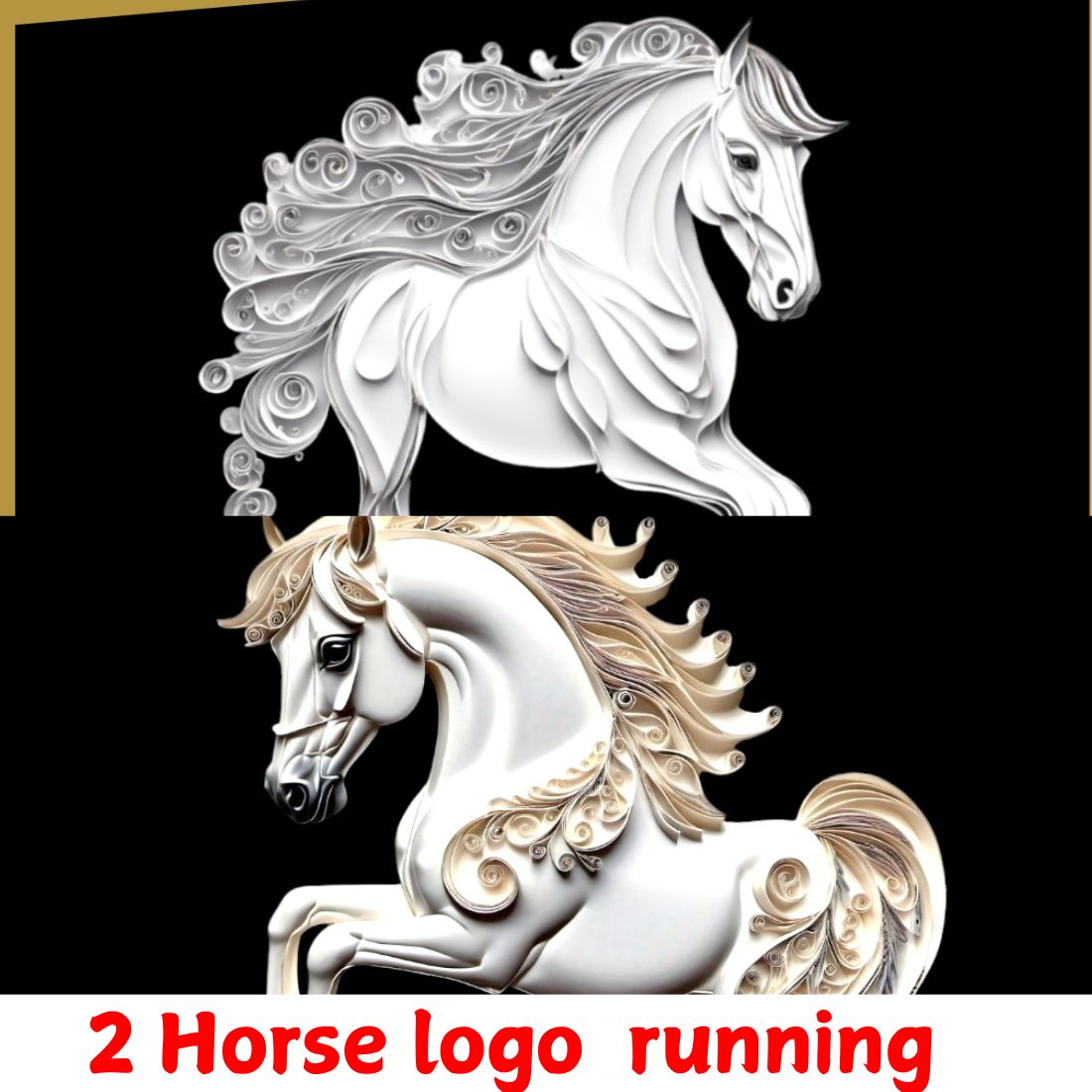 2 Horse logo running cover image.