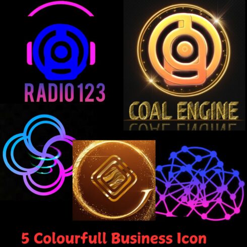 5 Colourful Business Icon cover image.