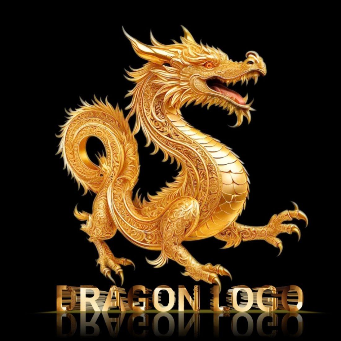 A GOLDEN DRAGON Logo 5 preview image.