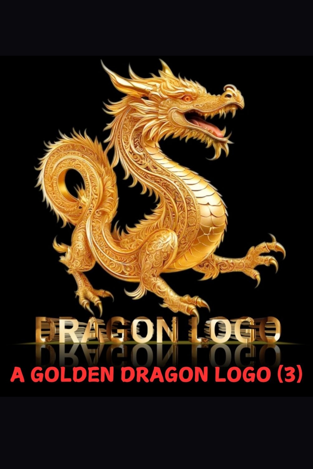 A GOLDEN DRAGON Logo 5 pinterest preview image.