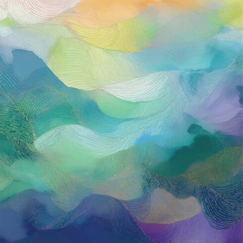 Water Color Background Vector Image Template cover image.