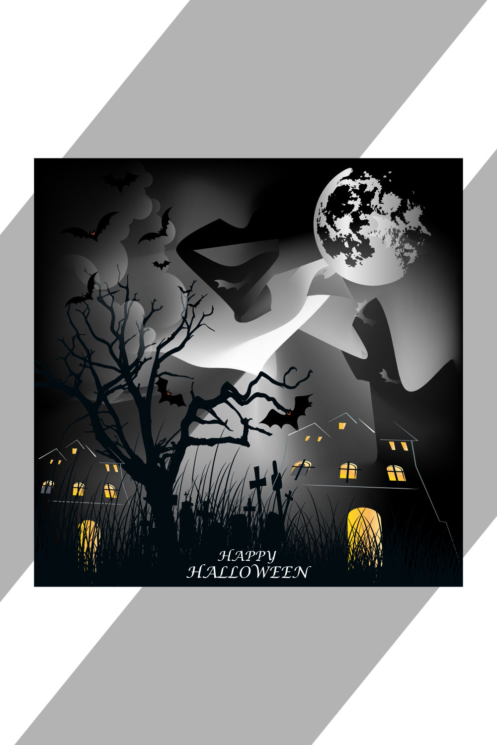 halloween template pinterest preview image.