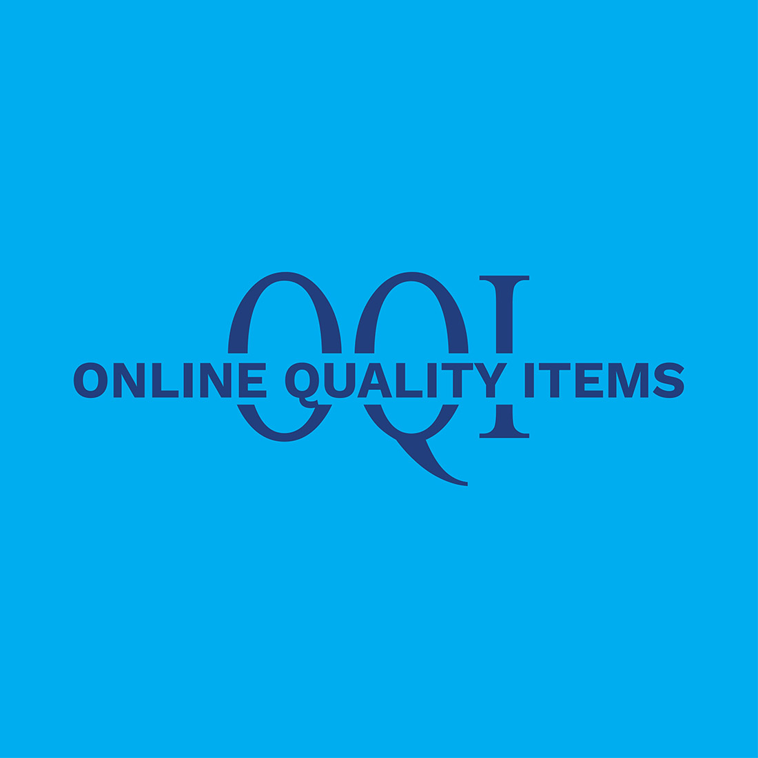 Online Quality Items Logo or Icon Design Vector Image Template preview image.