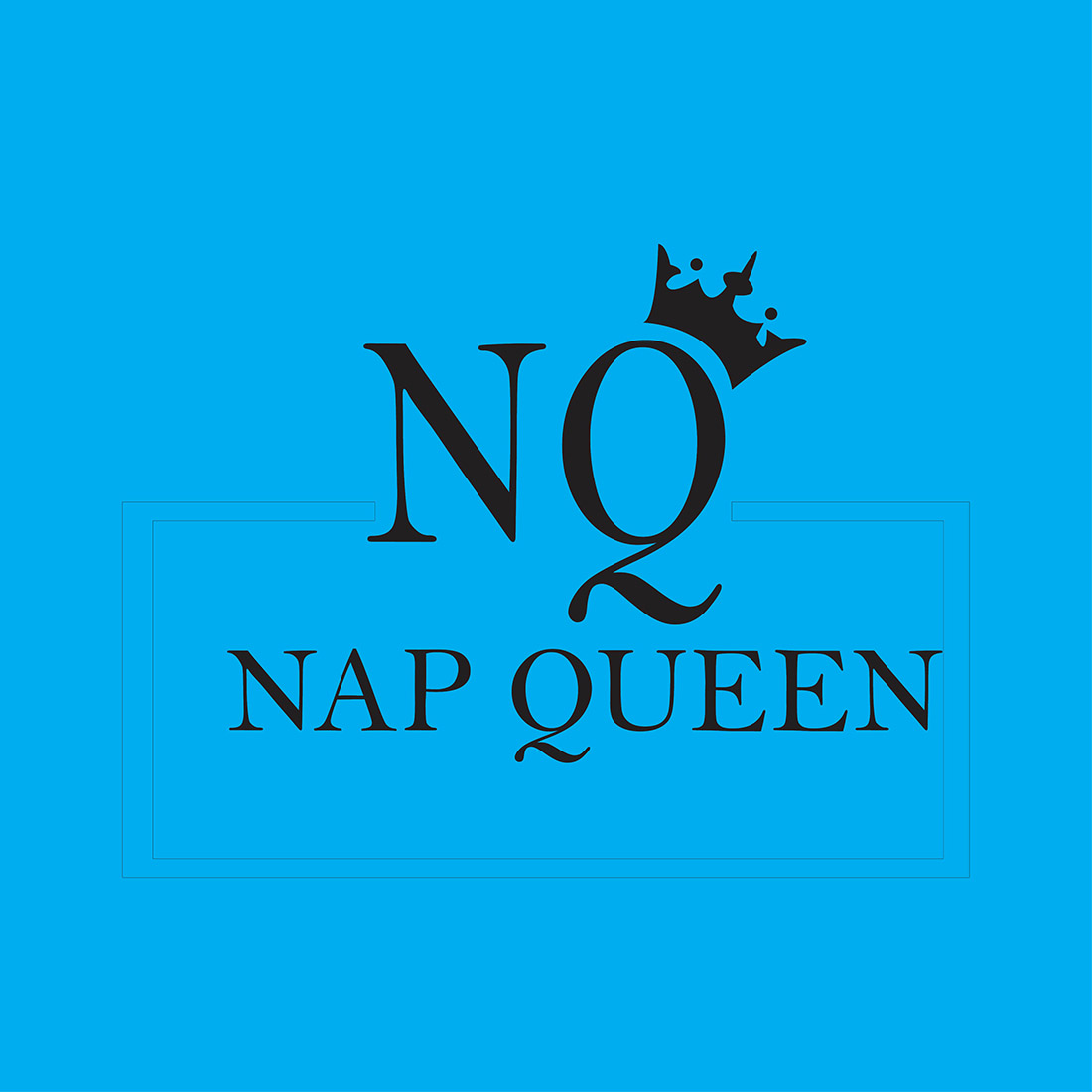 Nap Queen Logo or Icon Design Vector Image Template preview image.