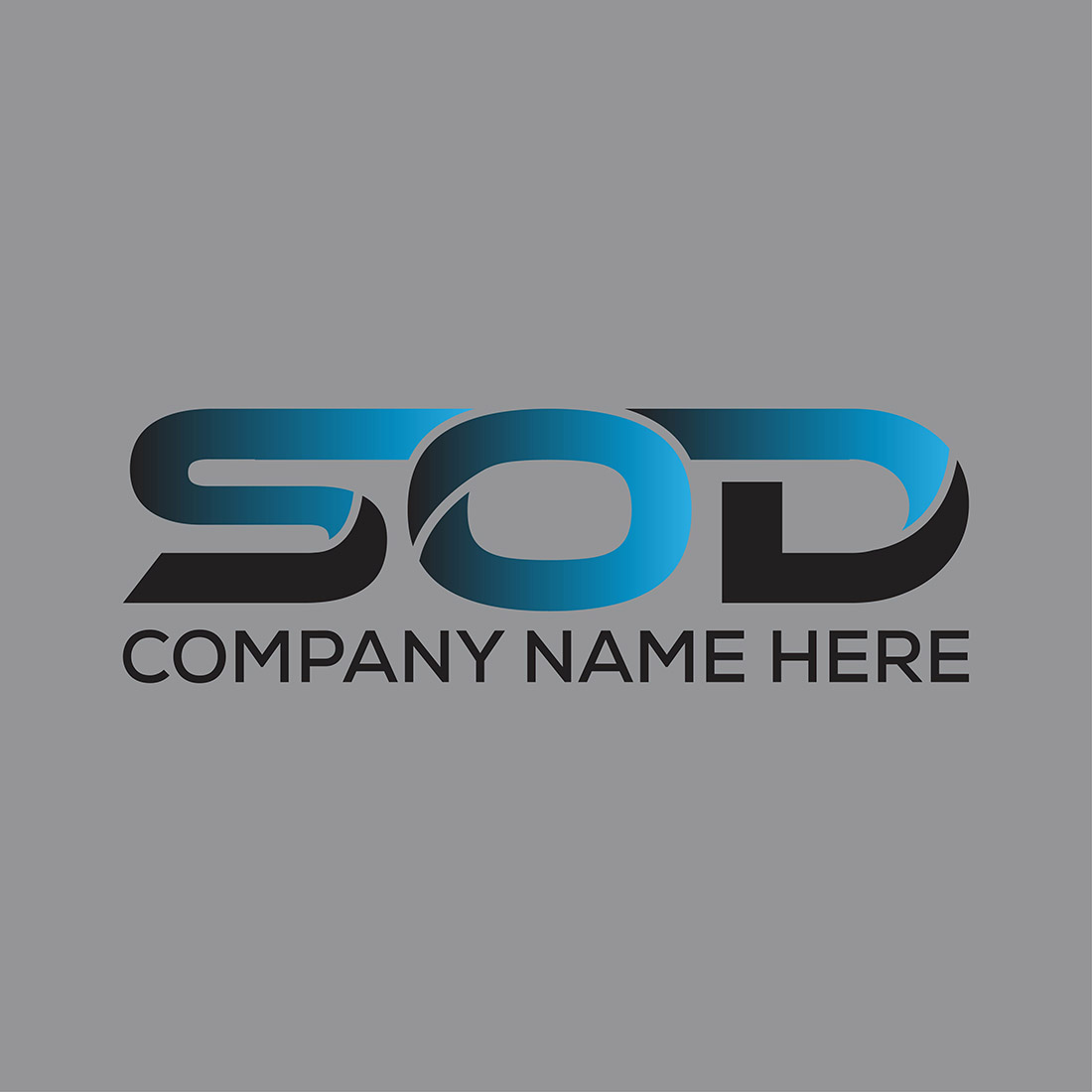 Initial Letter SOD Logo or Icon Design Vector Image Template preview image.