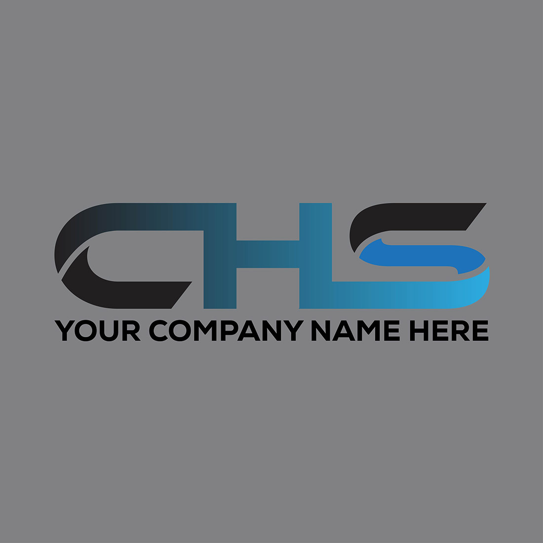 Letter CHS Logo Design Vector Image Template preview image.