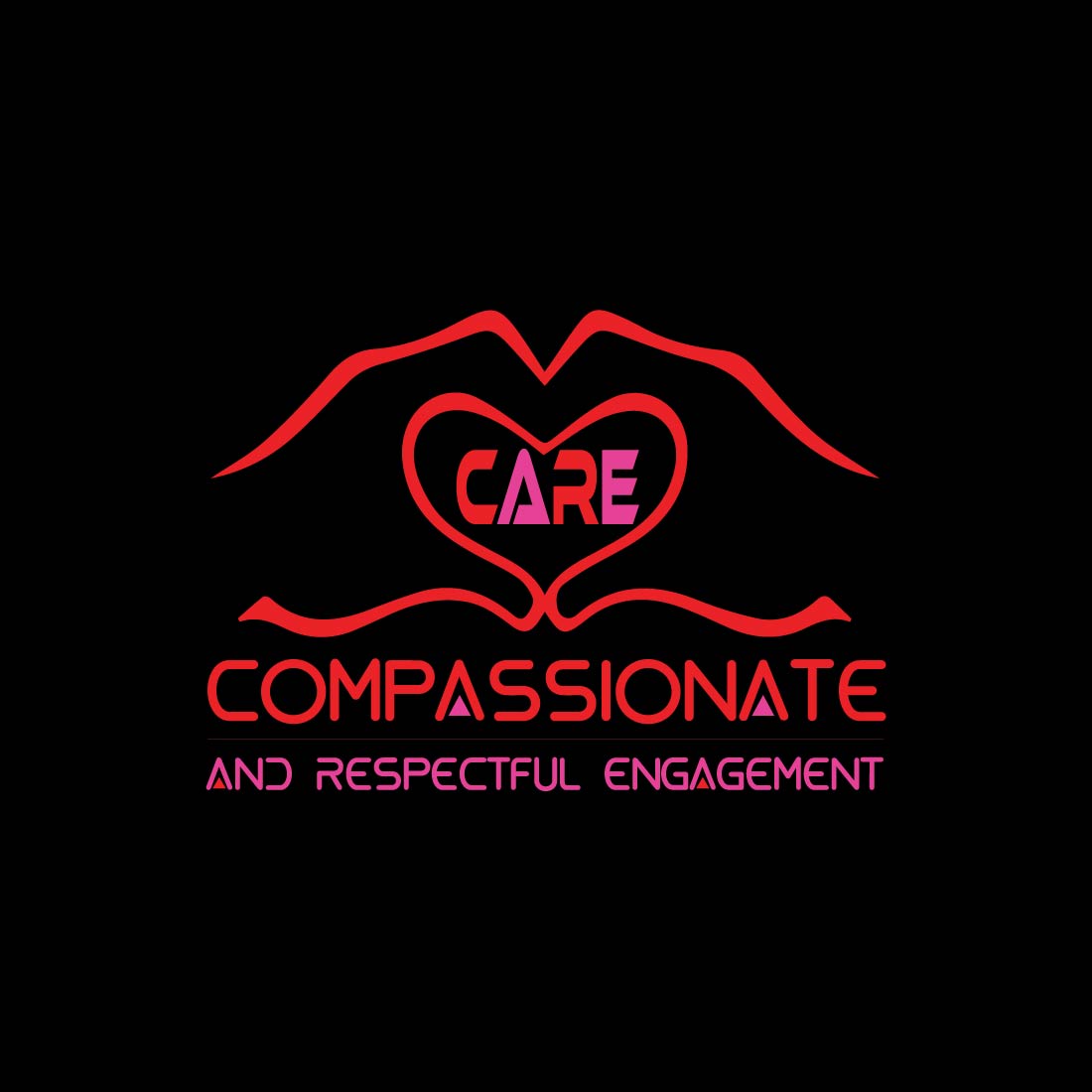 Compassionate Logo or Icon Design Vectror Image Template preview image.