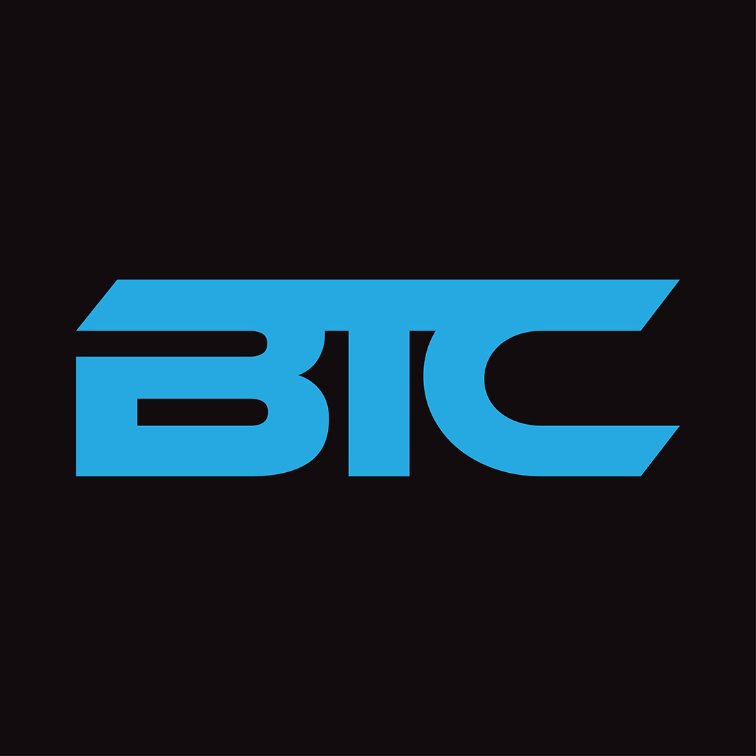 Letter BTC Logo or Icon Design Vector Image Template preview image.