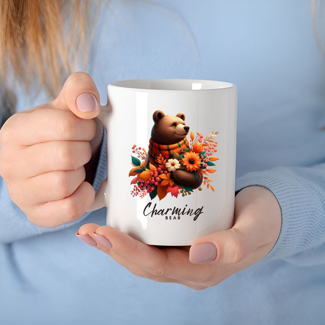 Charming bear| SVG, PNG FILE| preview image.