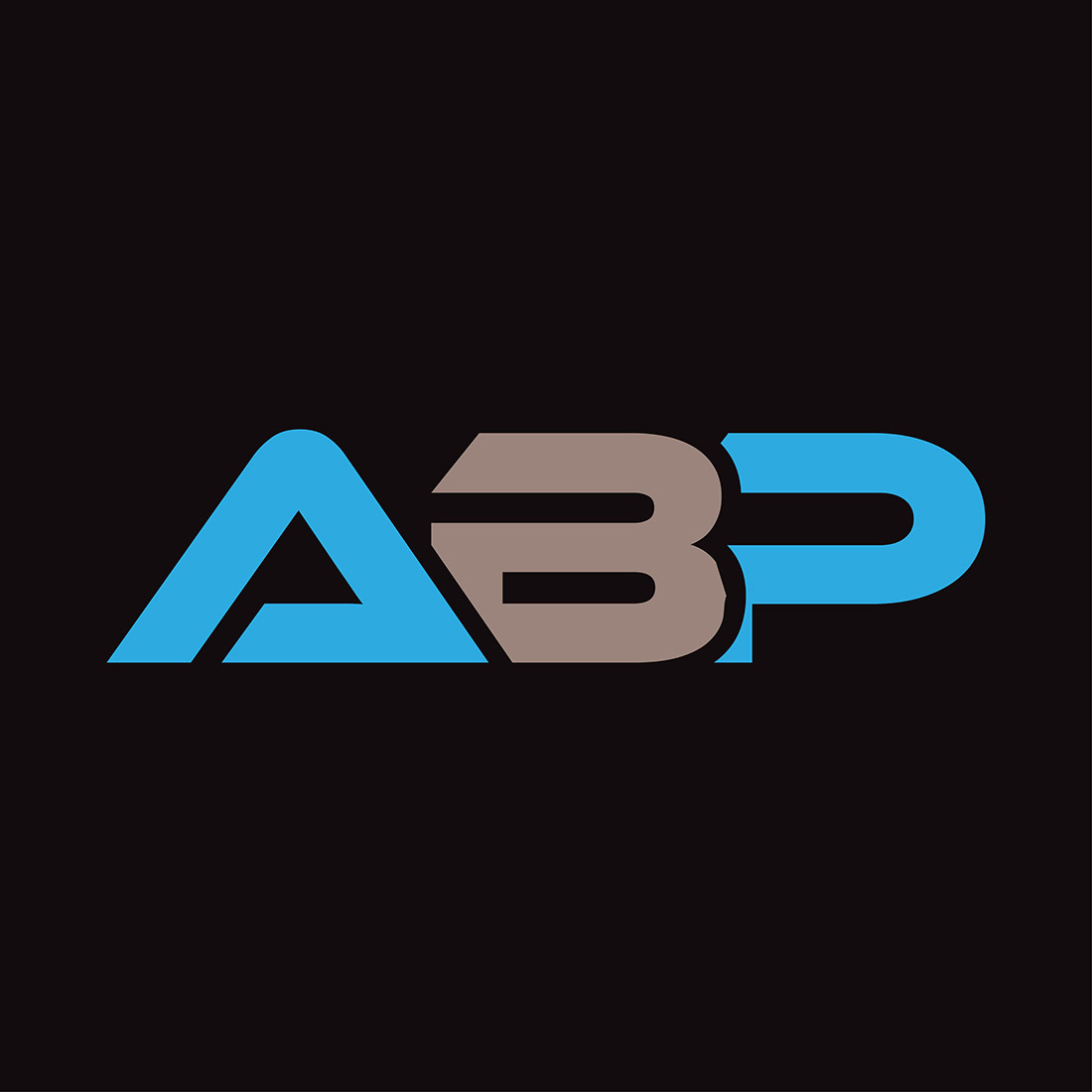 Initial Letter ABP Logo or Icon Design Vector Image Template preview image.