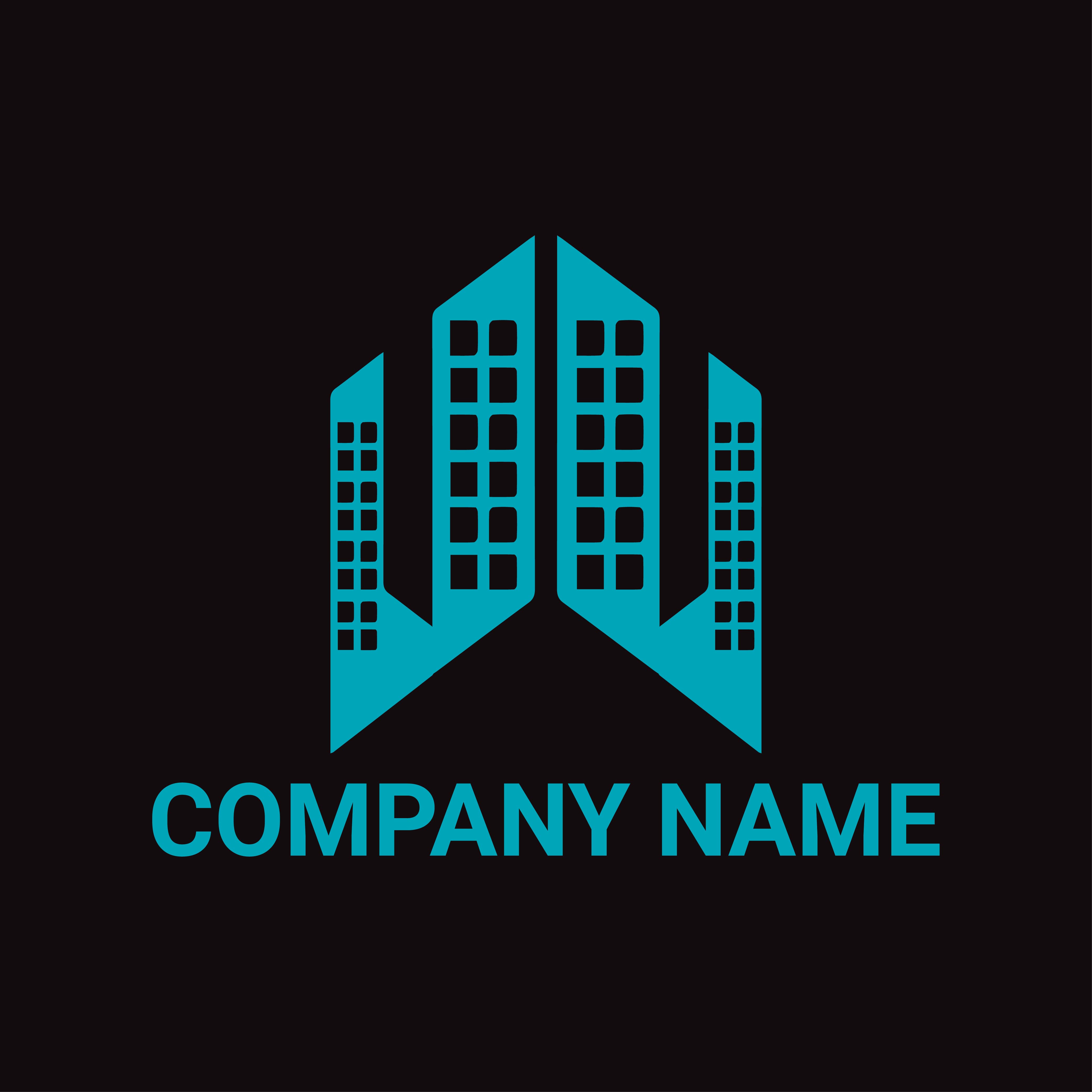 Real Estate Logo or Icon Design Vector Image Template preview image.