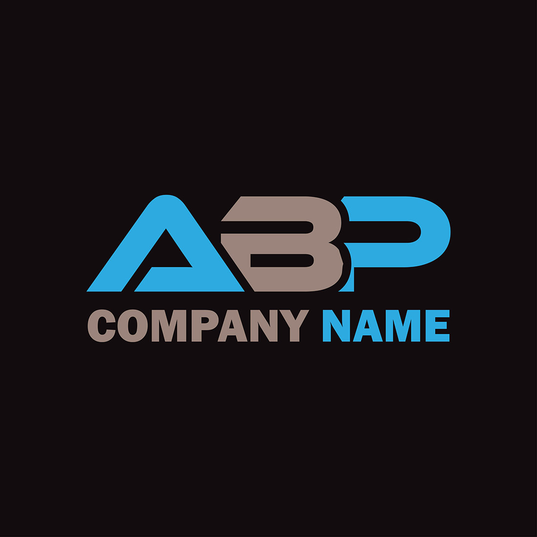 Initial letter ABP Logo or Icon Design Vector Image Template preview image.