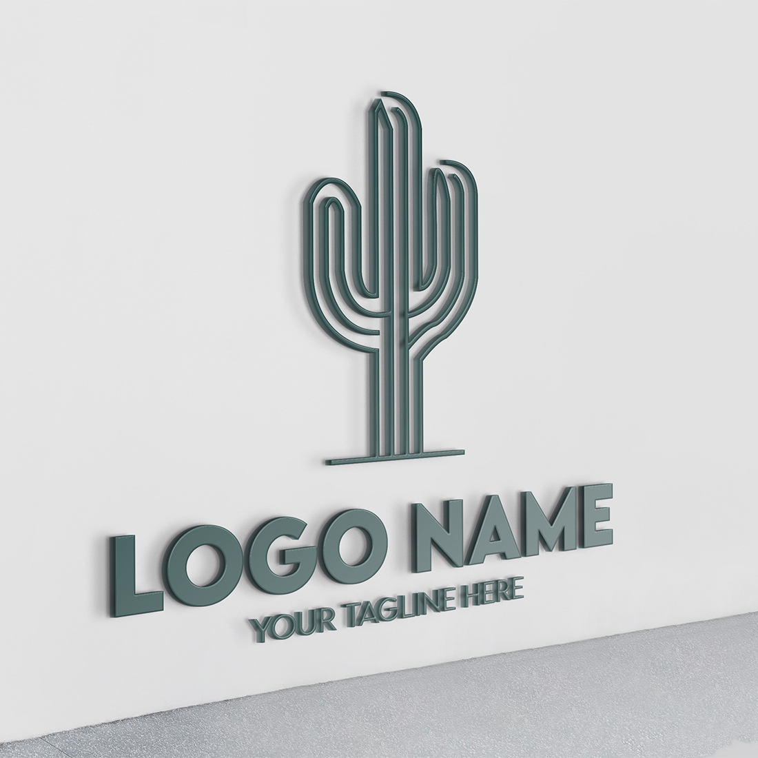 Modern Minimalist Botanical Logo Design for Businesses With Leaves, Professional Creative Monogram Botanical Floral Logo Design for Brands and companies preview image.