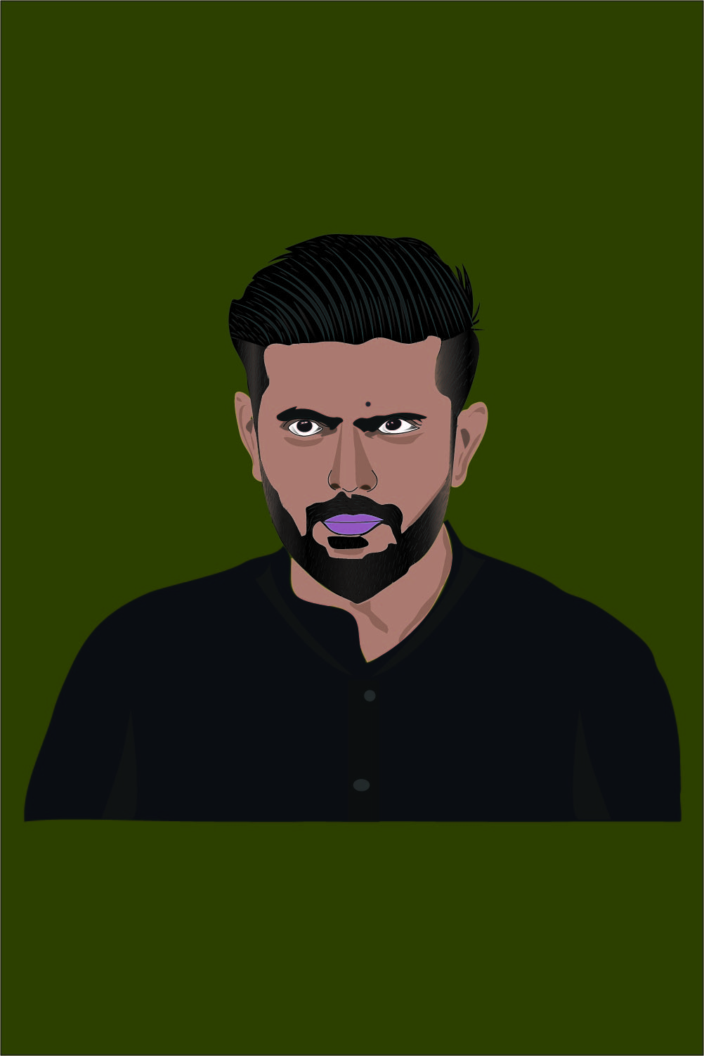 babar azam face illutraton only for 10$ pinterest preview image.