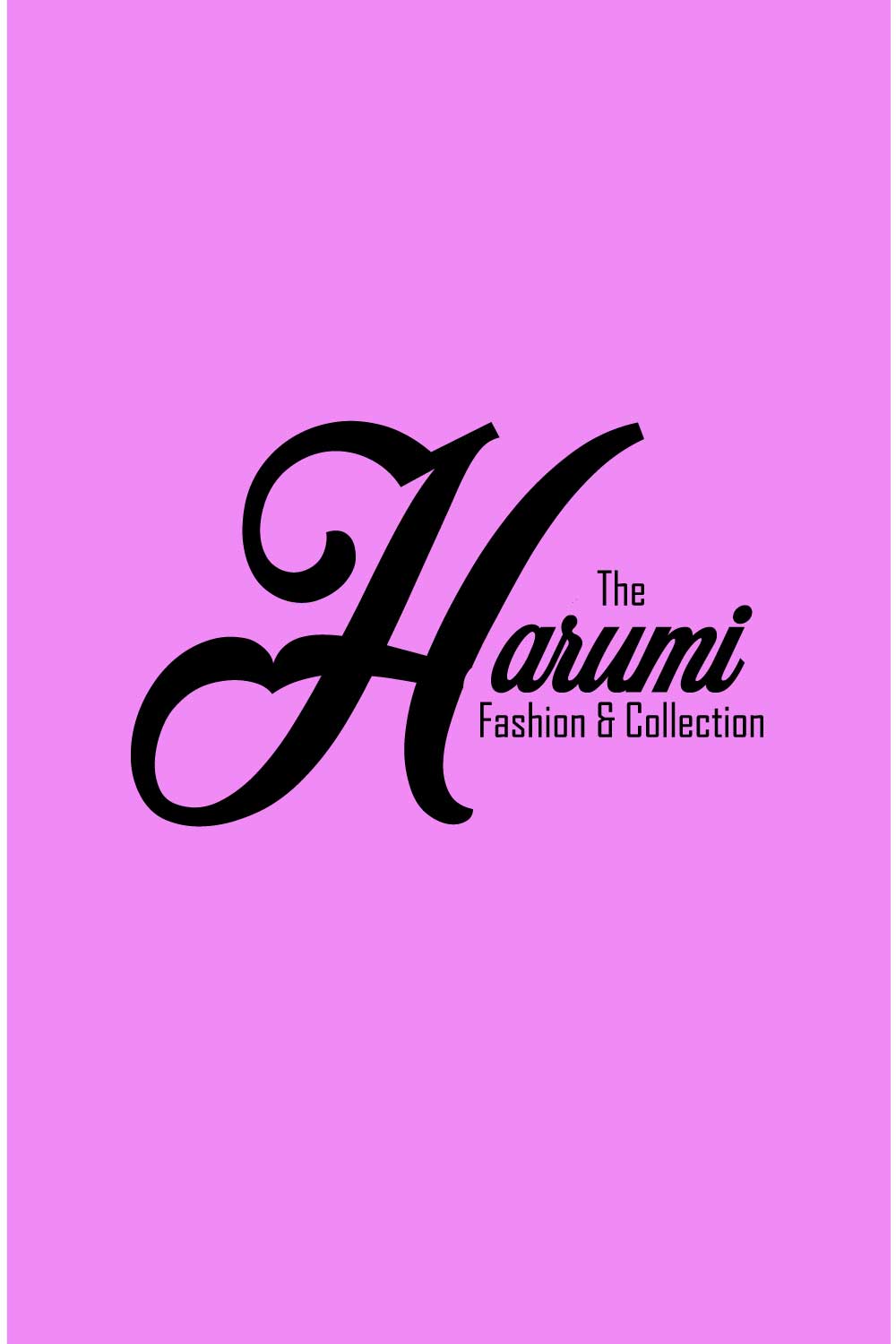 A logo for "The Harumi Fashion & Collection pinterest preview image.