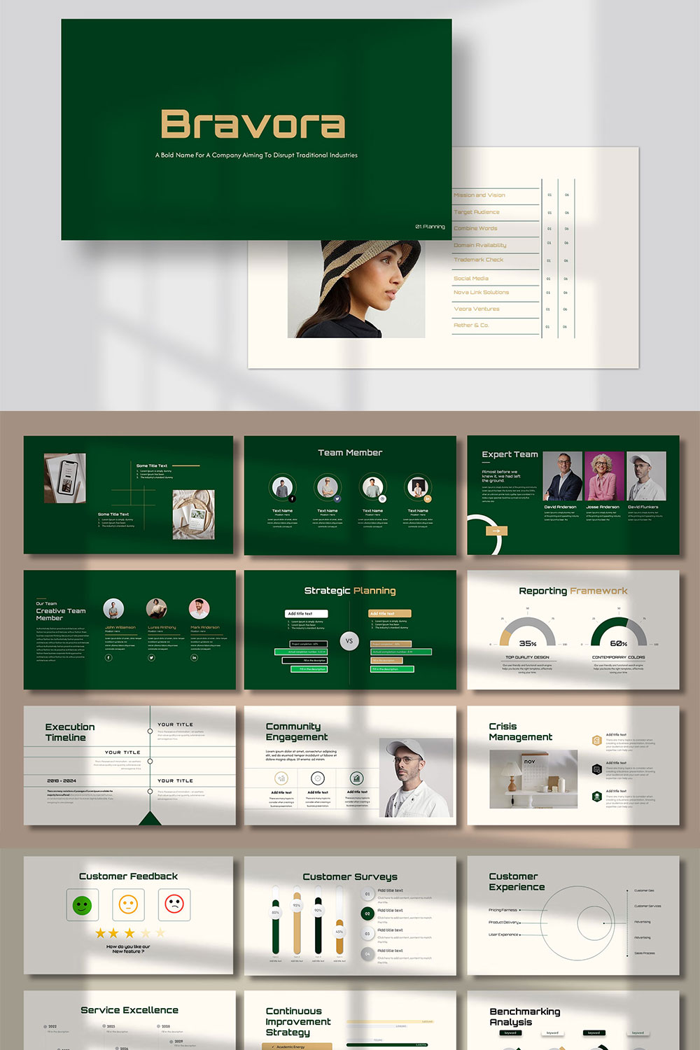 Bravora Google Plan Template pinterest preview image.