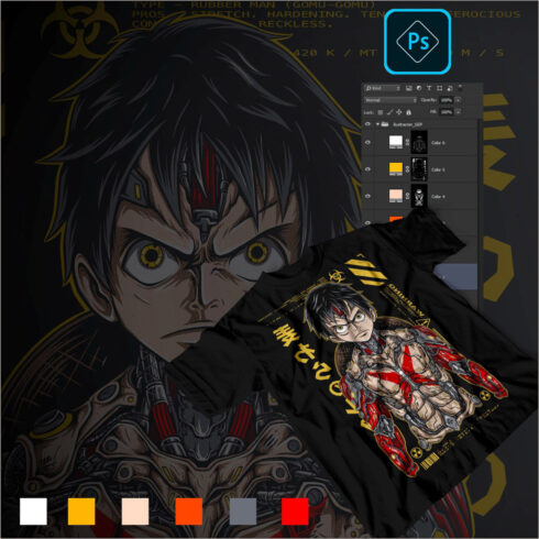 Luffy Law Kidd Mecha Designs cover image.