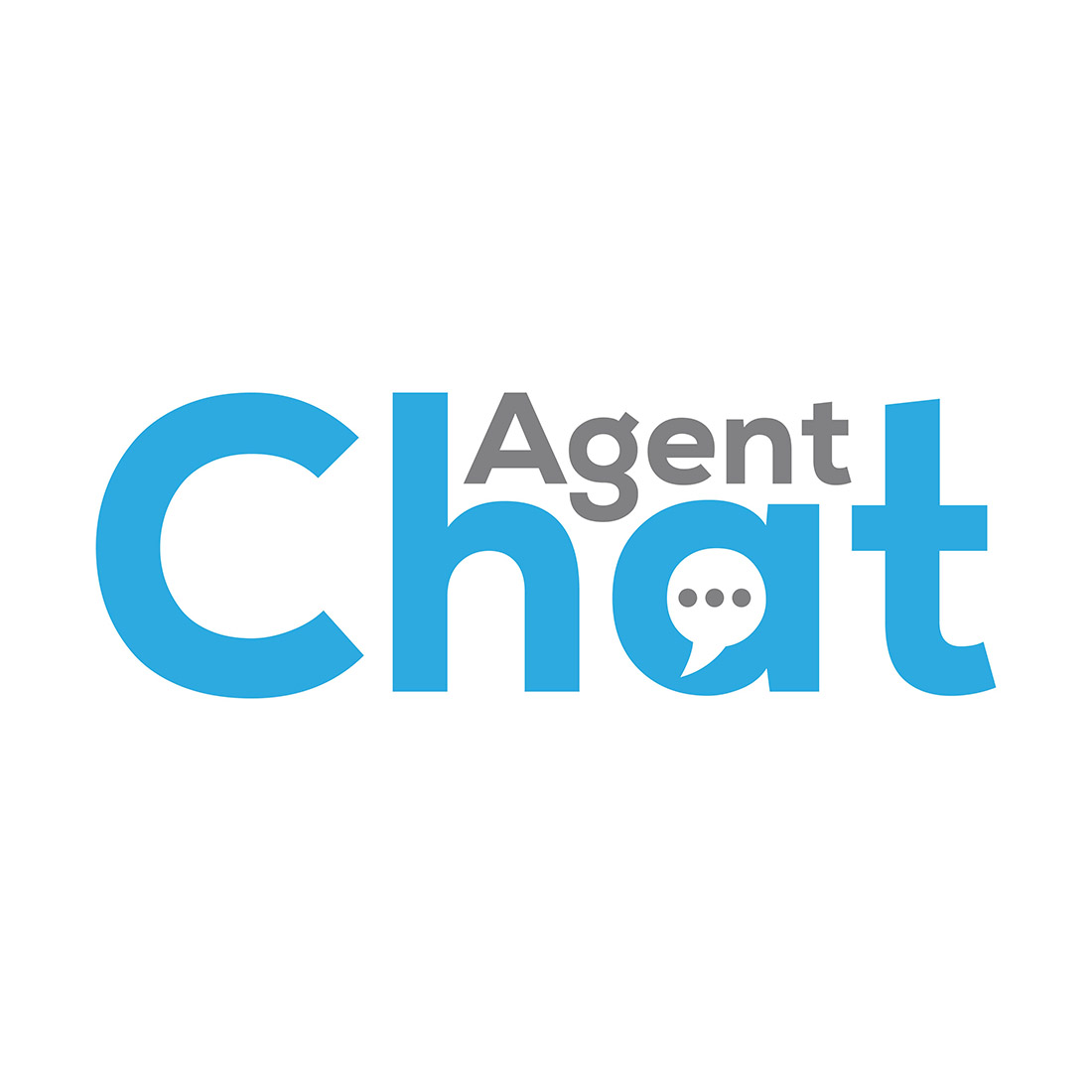 agent chat logo or icon design vector image template 573