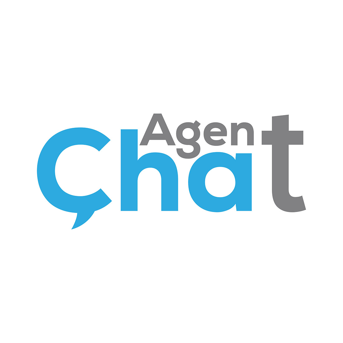 Agent Chat Logo or Icon Design Vector Image Template cover image.