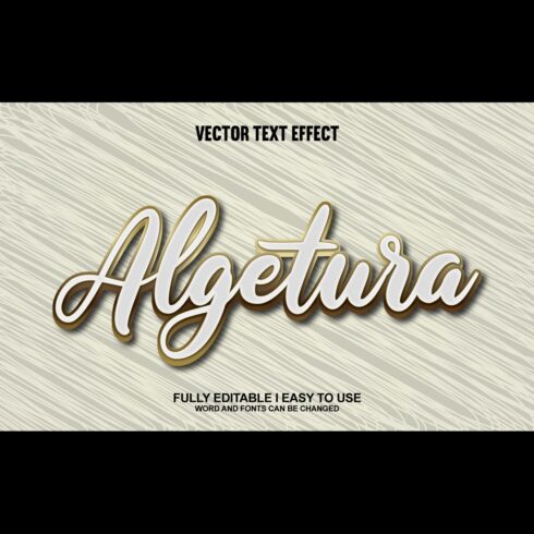 Fully Editable Vector Text Effect cover image.