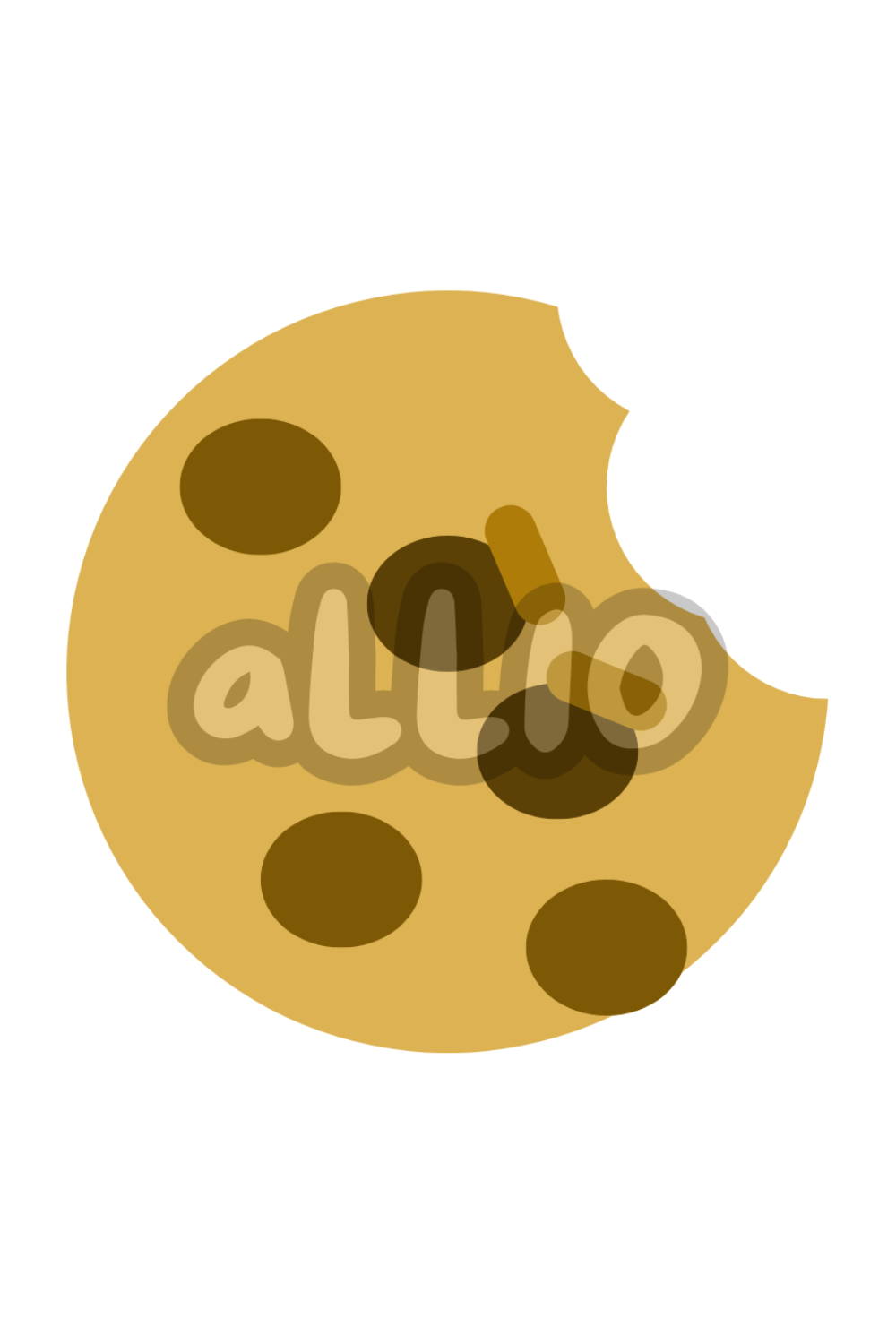 Angry Cookie Logo pinterest preview image.