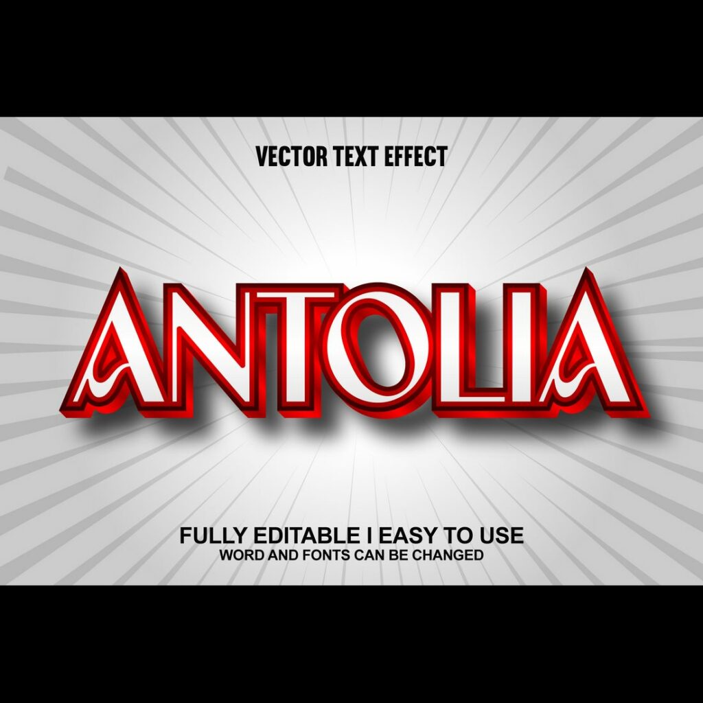 Fully Editable Vector Text Effect - MasterBundles