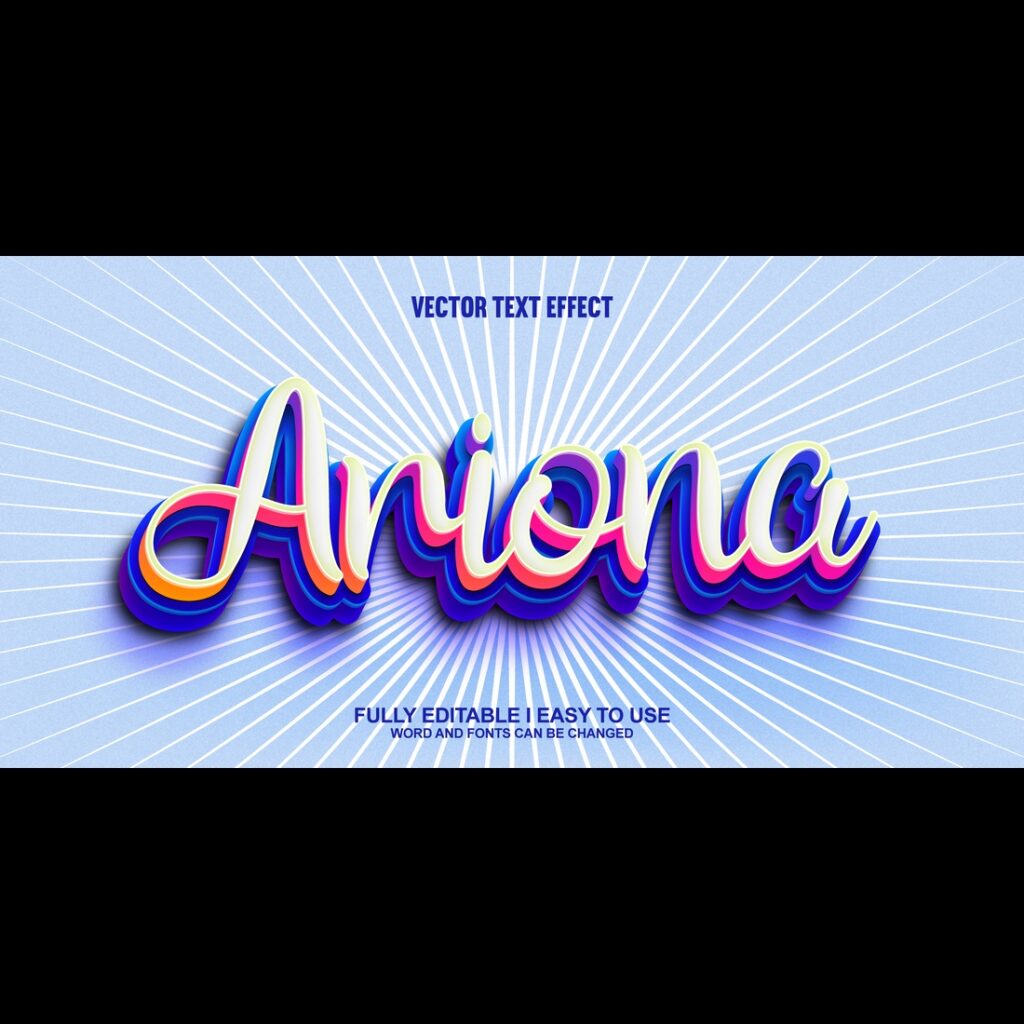 Fully Editable Vector Text Effect - MasterBundles