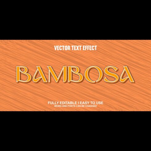 Fully Editable Vector 3D Text Effect cover image.