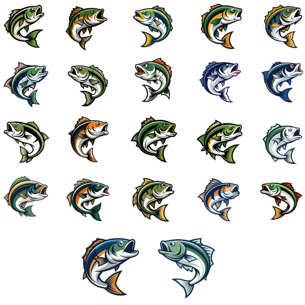 Bass Vector Image Color Bass fish vector illustration - MasterBundles