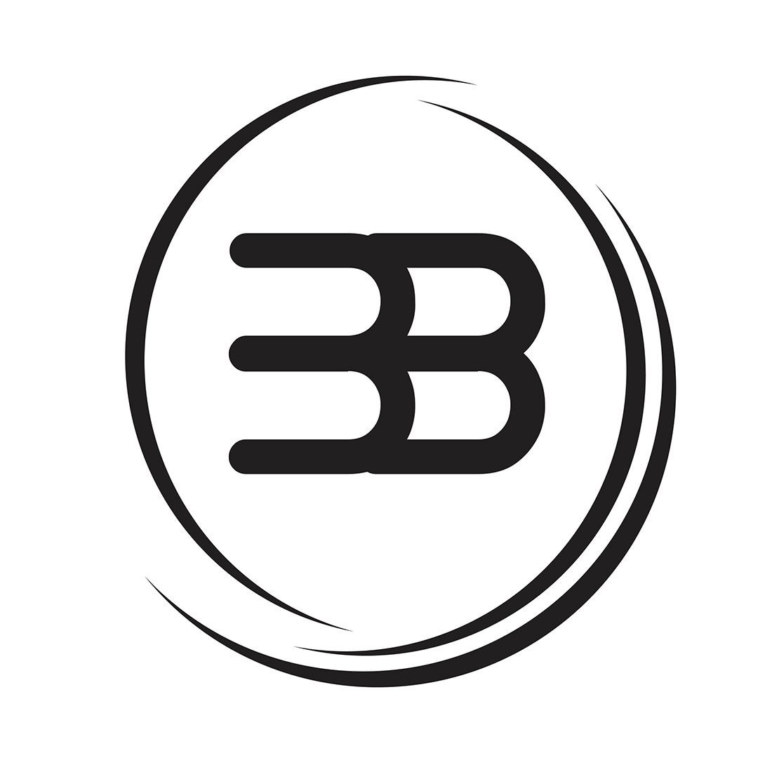 bb logo or icon design vector image template 442