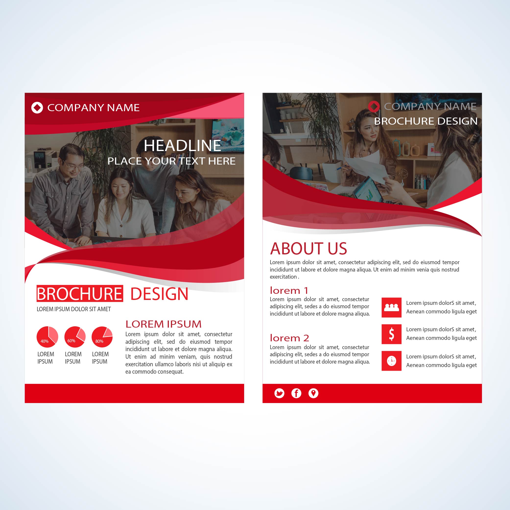 Corporate Business Brochure Graphic Designs preview image.