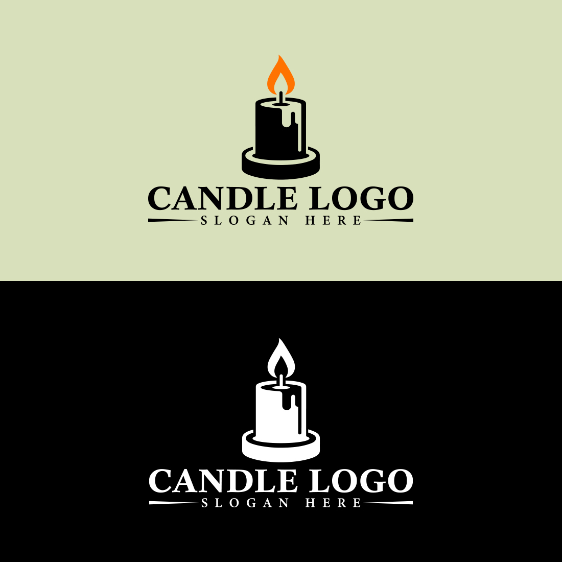 Elegant Candle Logo Vector Design cover image.