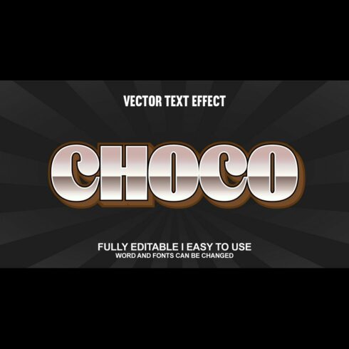 Fully Editable Vector 3D Text Effect cover image.