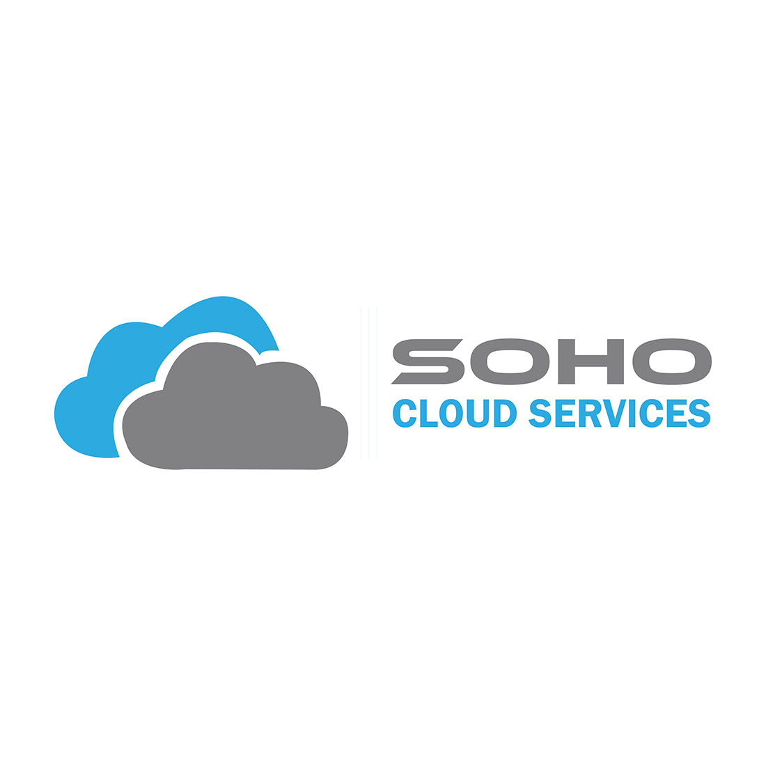 Cloud Services Logo or Icon Design Vector Image Template cover image.