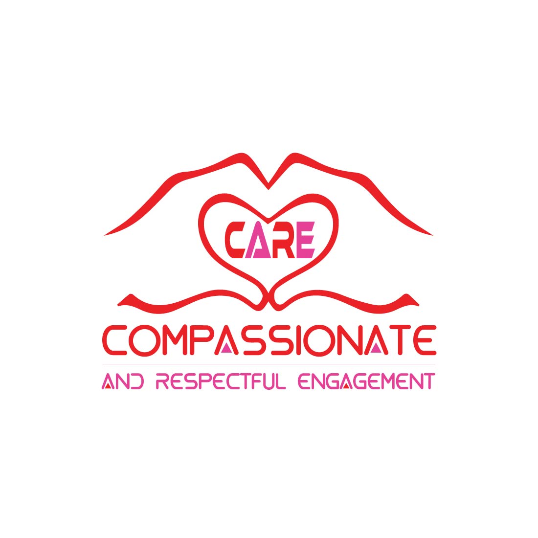 compassionate logo or icon design vectror image template 591