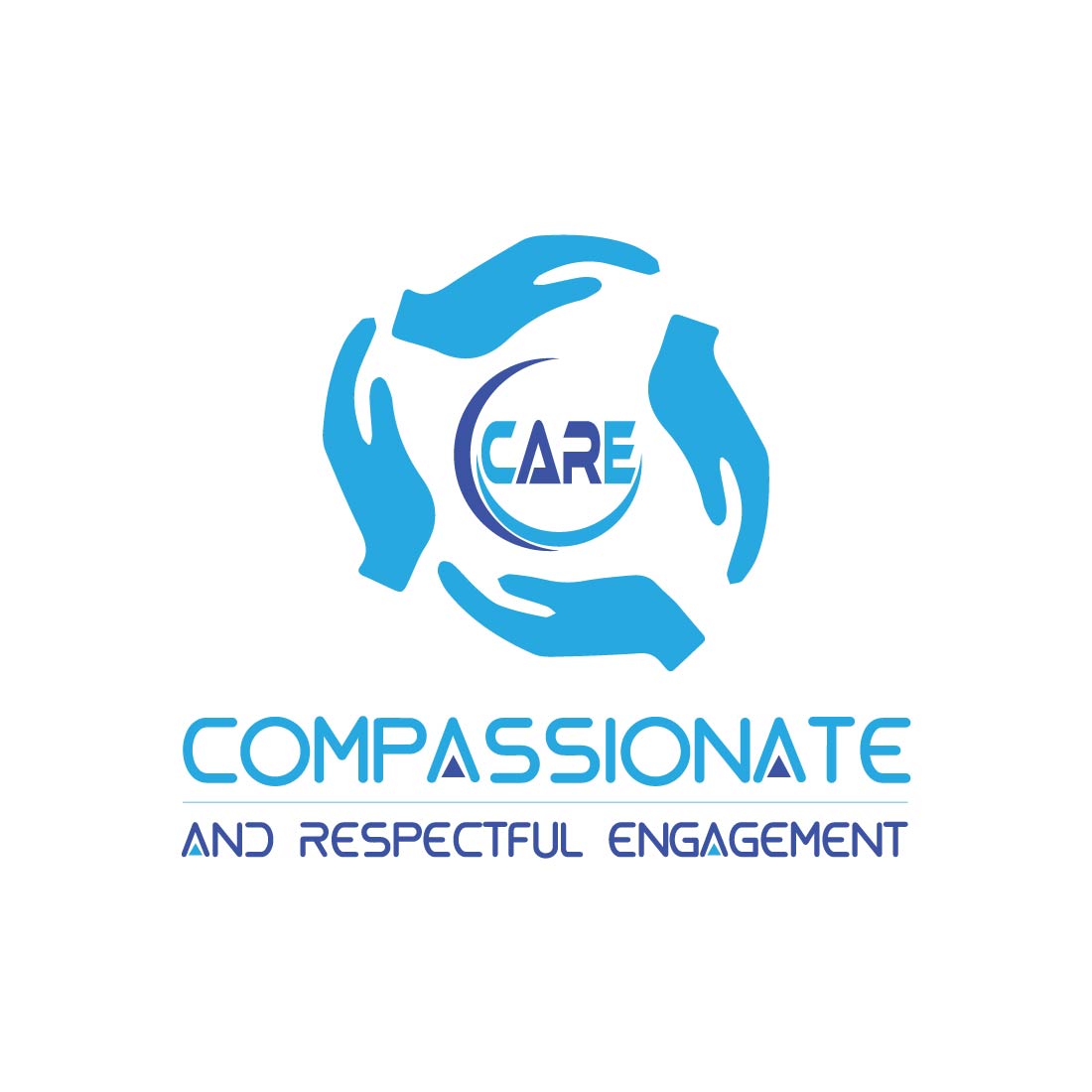 compassionate logo or icon design vectror image template 706