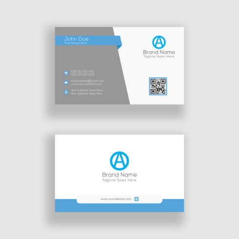 Corporate Business Card Template cover image.