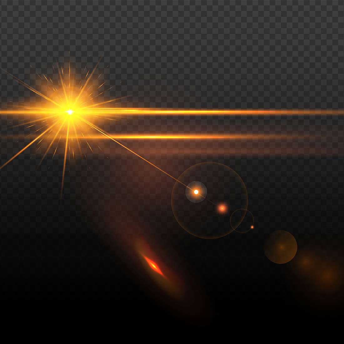 33 Golden Transparent Png Light Lens preview image.