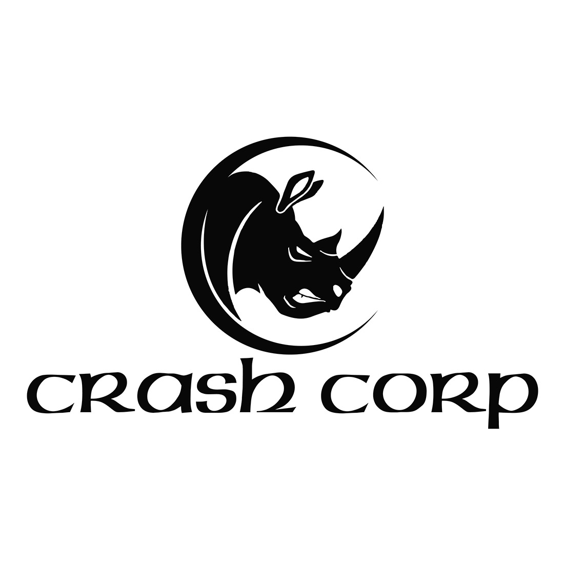 crash crop logo or icon design vector image template 407