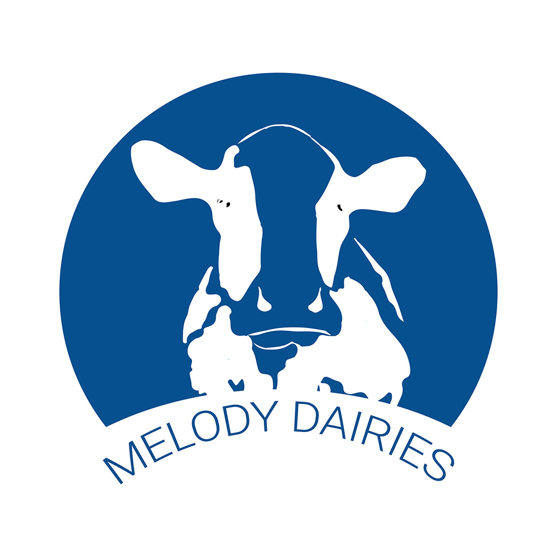 dairy firm logo or icon design vector image template 176