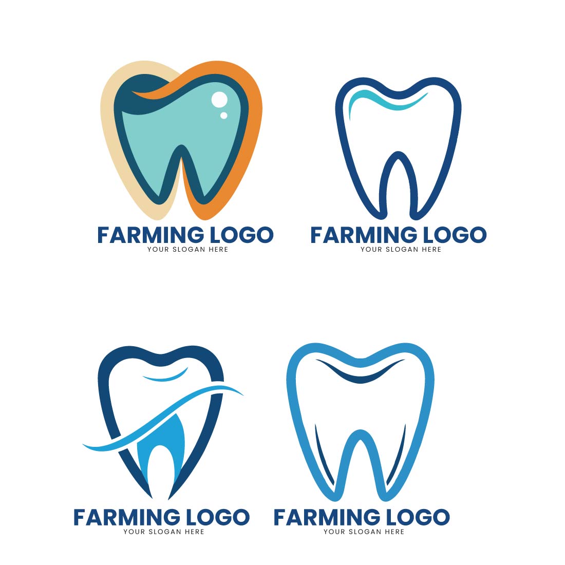 06 Dental Logo Design Style Excellence bundle preview image.