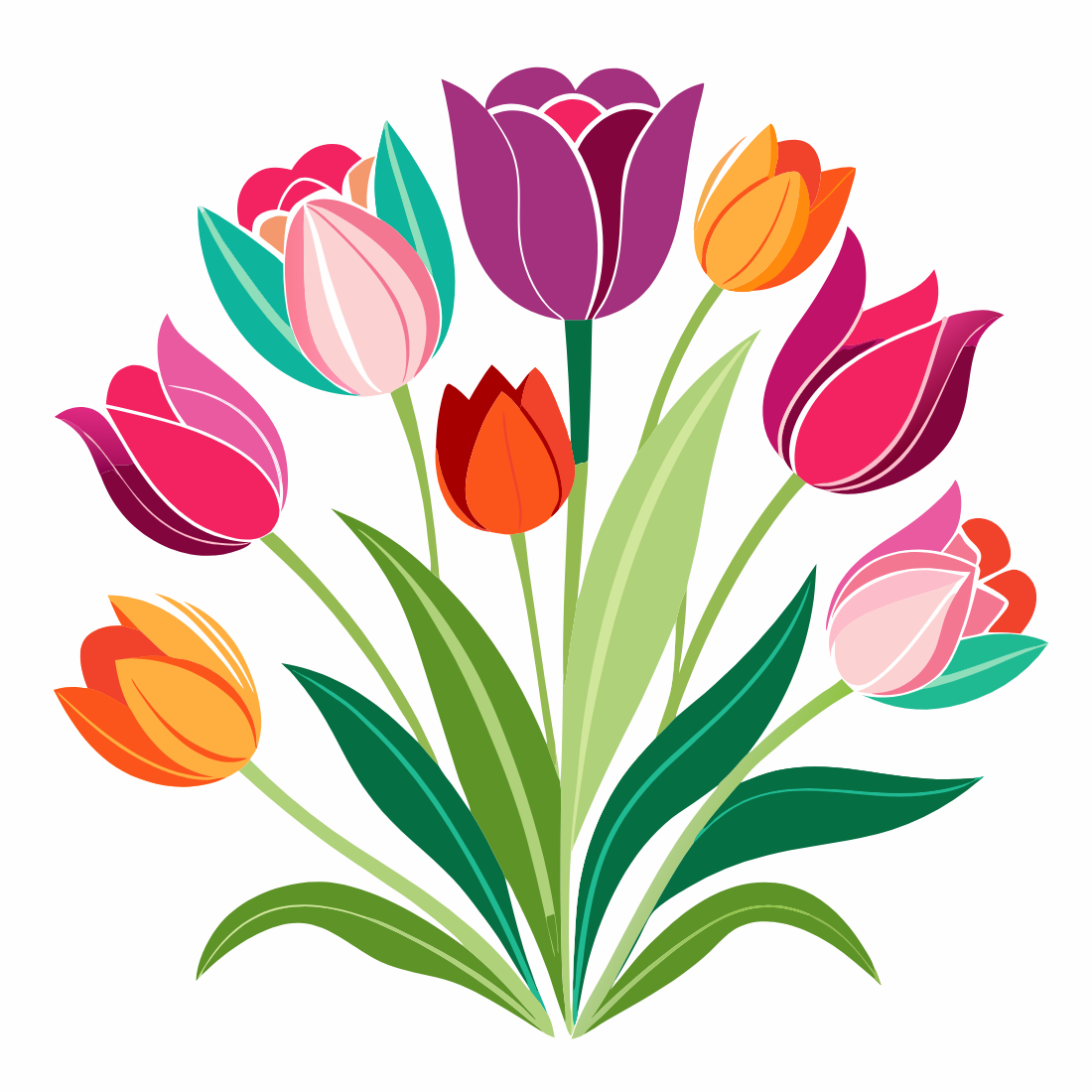 100+ Botanical Vector SVG Design preview image.