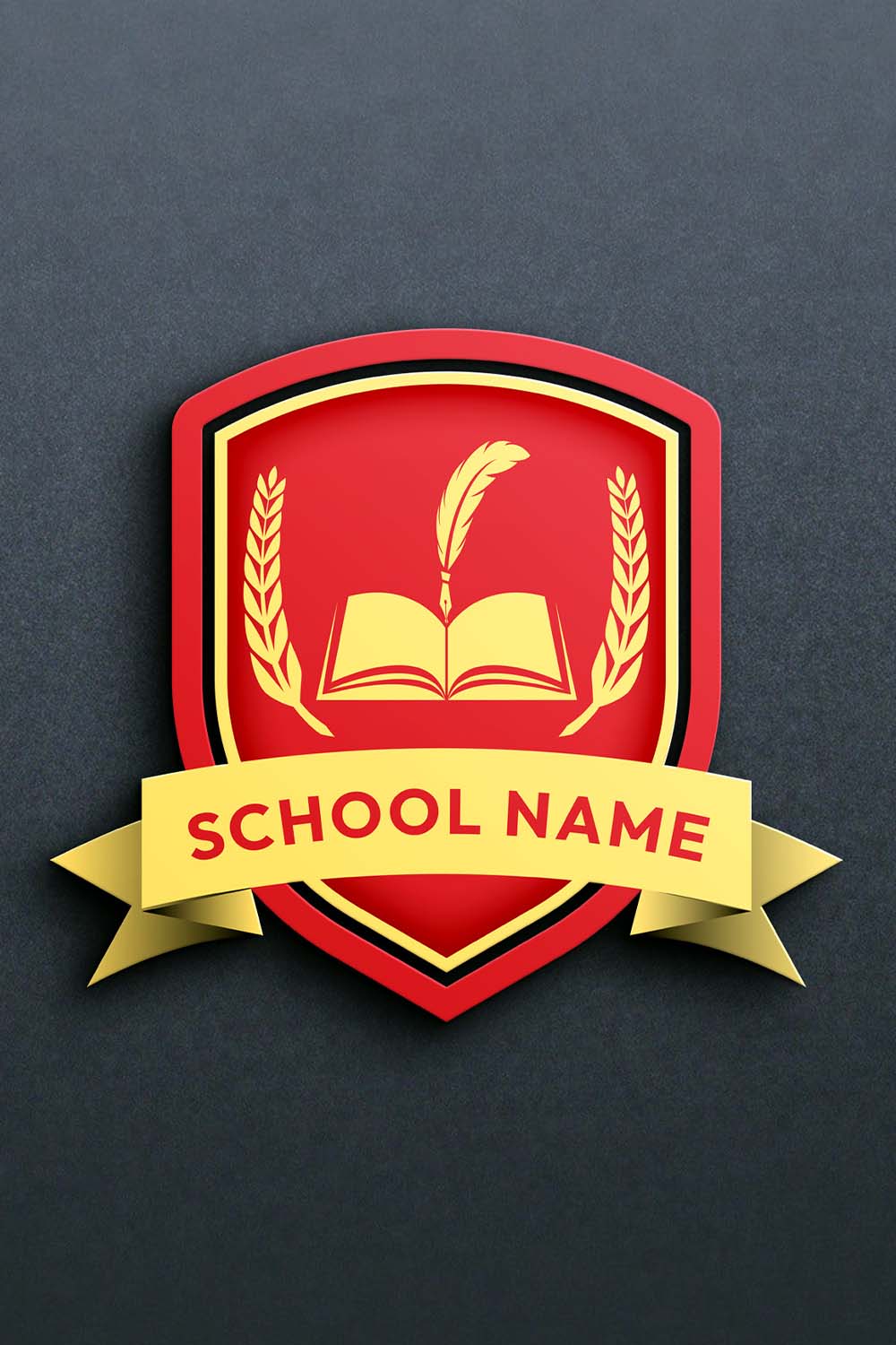 Creative School Education Logo Design in Illustrator | 100% Editable pinterest preview image.