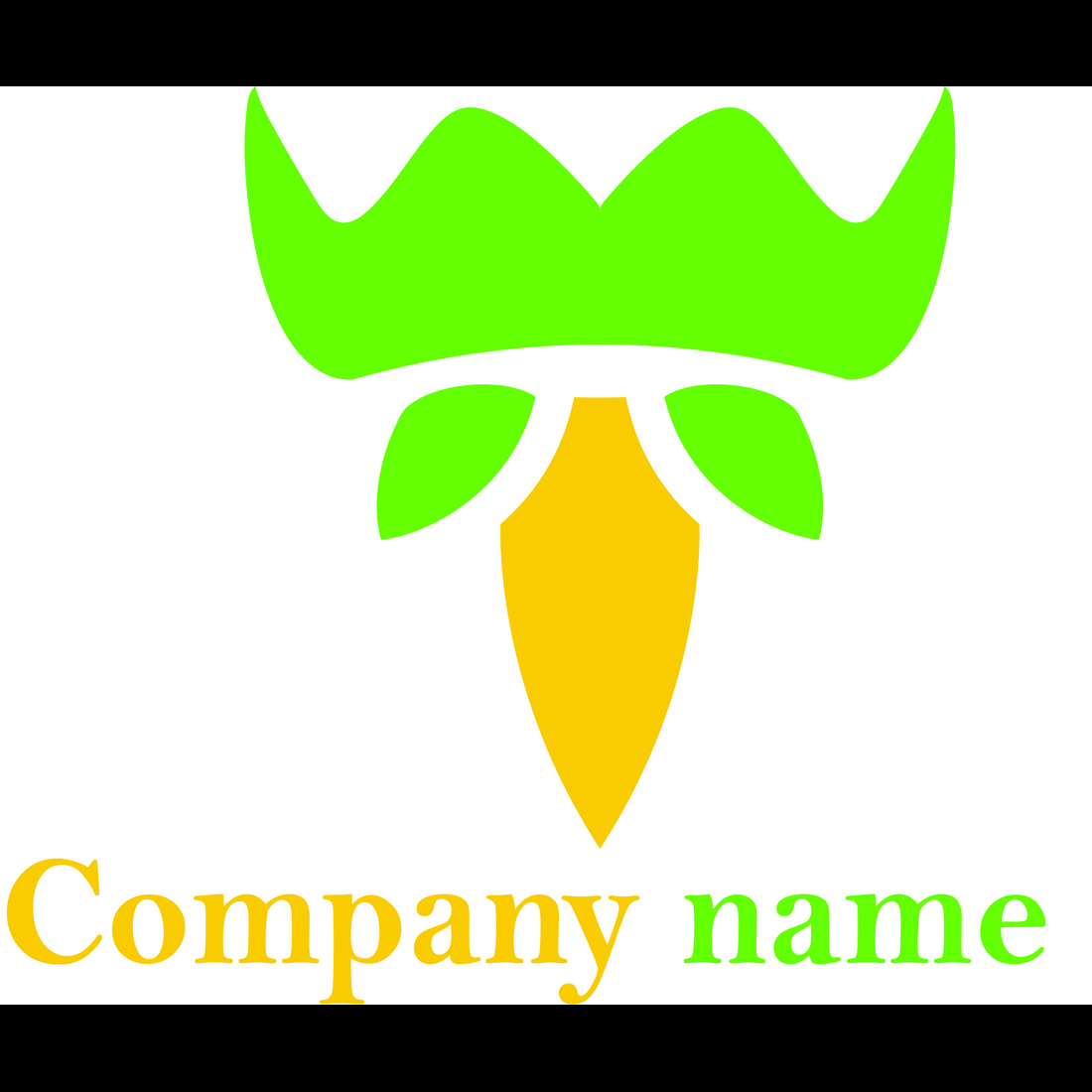 Modern Farming Logo Design with Green and Yellow Elements preview image.