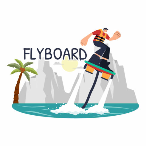 9 Flyboard Sport Illustration cover image.