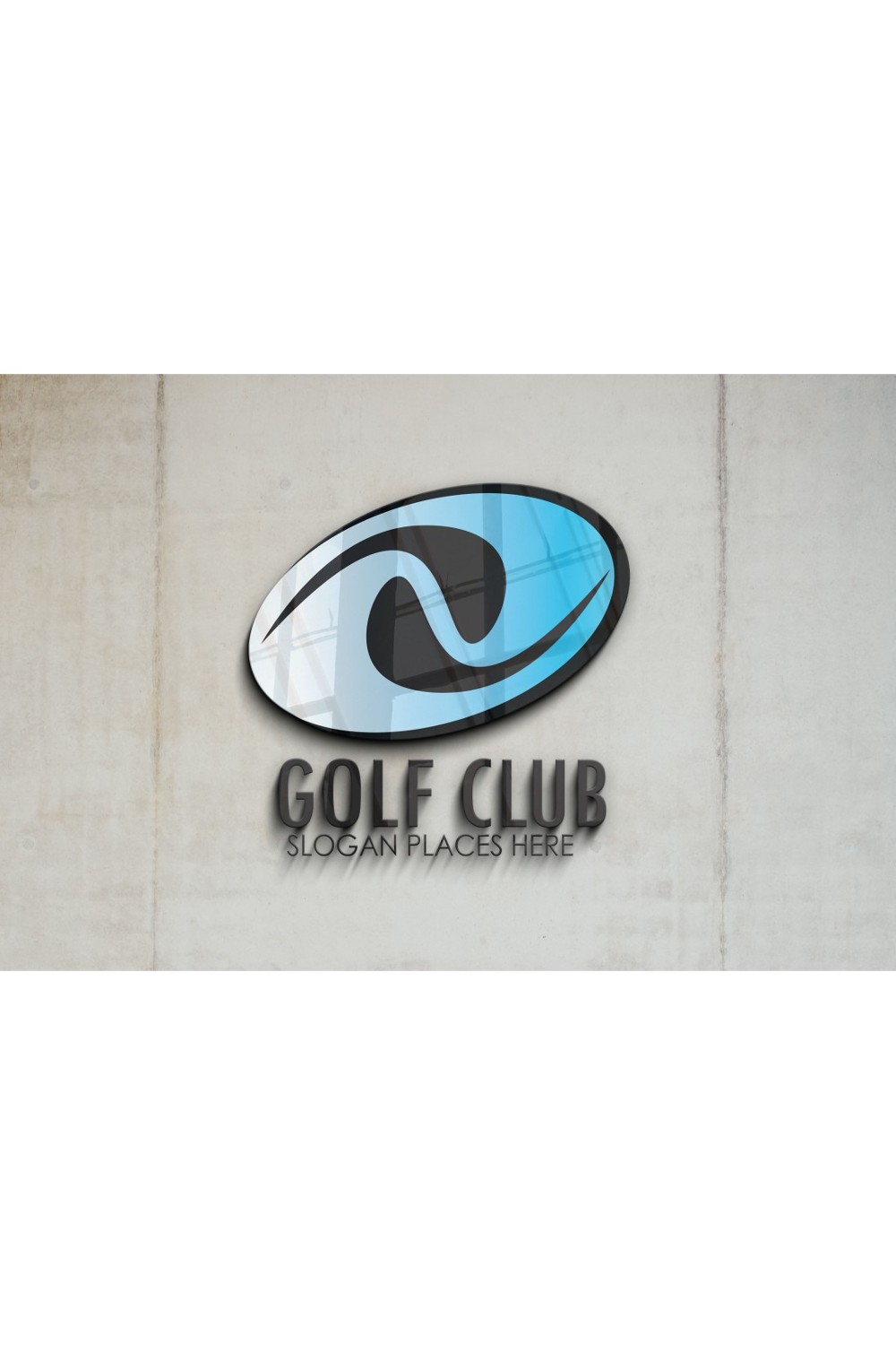 Golf club logo pinterest preview image.