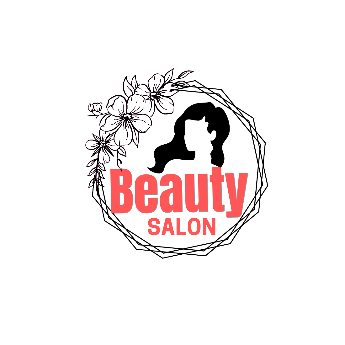 high resolution attractive modern beauty logos preview image.