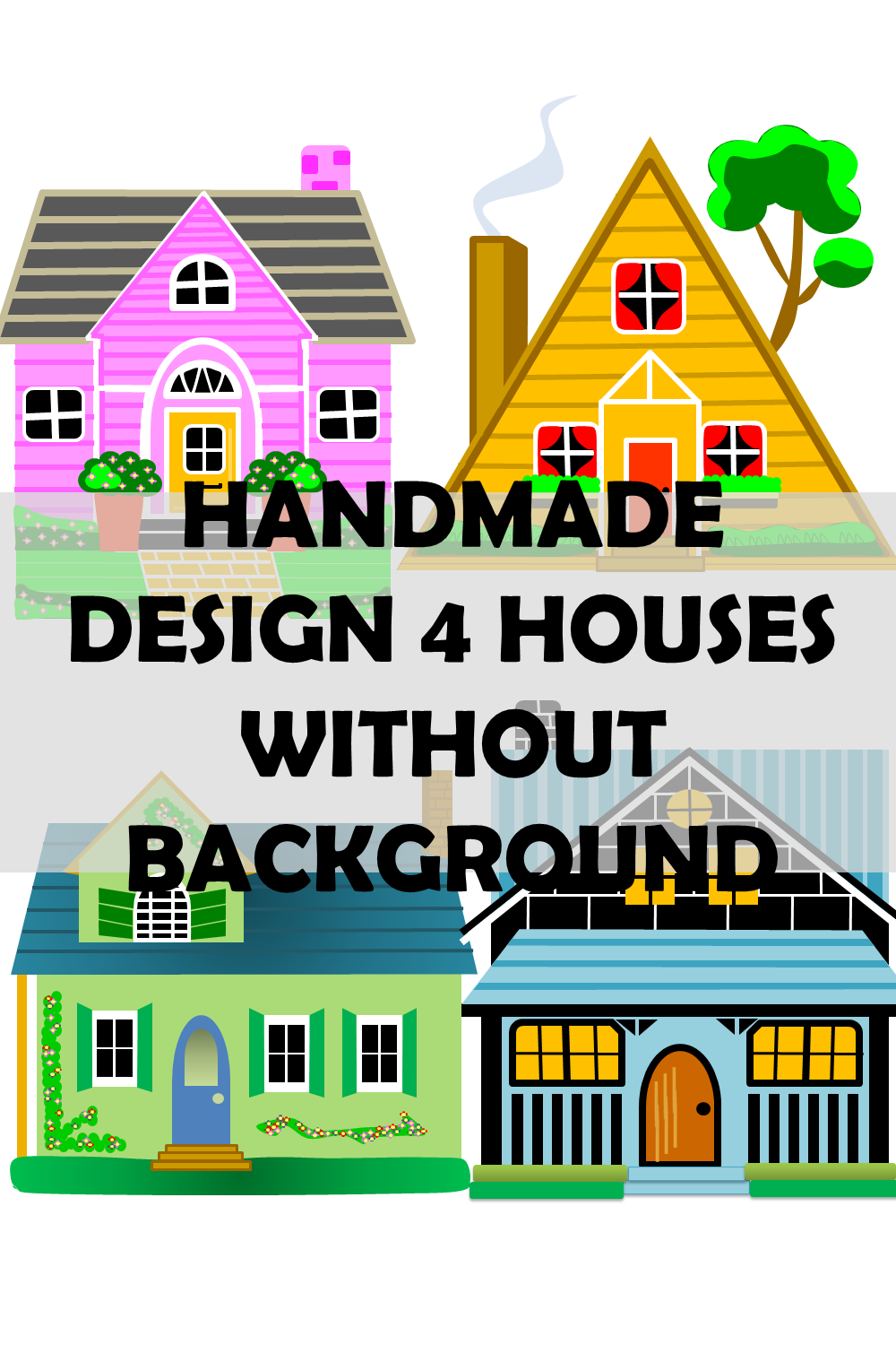 Clip Art House Design Without Background pinterest preview image.